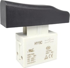 HY15C Lock On Push Button Switch Screw Terminals 18A 125V 12A 250V Bauer Rotary