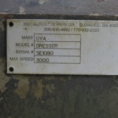 UVA Grinding Wheel Dresser 3000RPM Max From A Uvatonic 10MD 600 Cell
