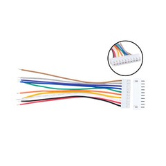 10PCS JST XH2.54mm 10Pin Singleheaded Wire Cable Connector Set Male Female 10CM