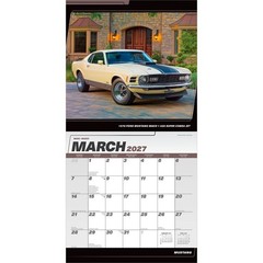 Ford Mustang OFFICIAL | 2027 12×24″ (Hanging) Wall Calendar | Foil Stamped Cover