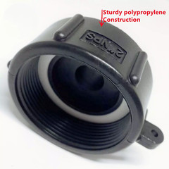 2 PACK 275 330 IBC Tote Tank Drain Adapter Fine Thrd 2 Nptx Male G Hose Adapter