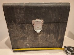 Vintage Porta Metal File Chest Union Steel Chest Corp Black/Green No 1012 No Key