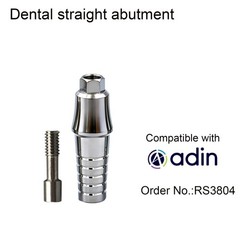 Dental straight Abutment Hex W/replica screw fits Adin conical 1-6.0mm GH/D4.5mm