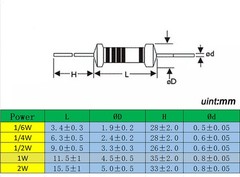 50Pcs 1/2W 0.5W