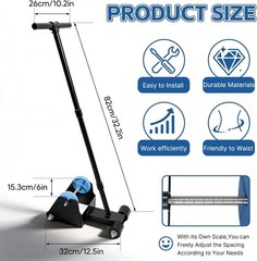Floor Tape Applicators, Floor Tape Marking Machine with Detachable Handle and Ru