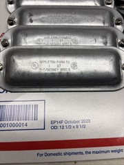 Lot Of 11 Appleton Form 35 1″ 27 Spec 5 Oz/Gedney Conduit Outlet Body Covers