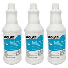 Ecolab Neutral Creme Multi-Purpose Cleanser 32oz 6102087 Lot of 3