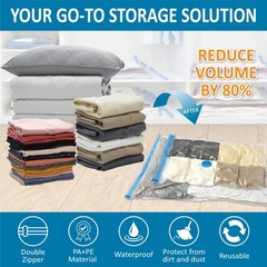 Vacuum Storage Bags for Travel, 20 Pack Compression Bags with Hand Pump