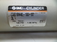 SMC CDG1BN4-100-B7 PNEUMATIC CYLINDER 40mm.B X 100mm STK. 2 PROX. SENSORS NOS