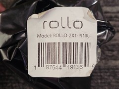 (QTY 8) Rollo Direct Thermal 2×1 Sticker Labels, Roll of 1,000 Pink Rectangular