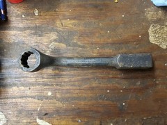 WRIGHT TOOL 1938 1-3/16″ OFFSET HAMMER WRENCH USA 🇺🇲 12 POINT KNOCKER 1-3/16