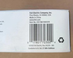 NEW USI/SM/HW10YR 2-IN-1 Smoke & Fire Alarm Hardwired + 10 Yr Battery Free Ship
