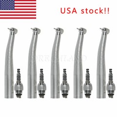 1-5 Dental Standard Head High Speed Handpiece with 4 Hole Coupler Swivel 360°