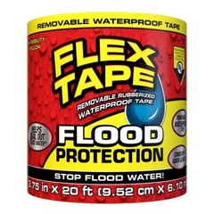 Yellow Flood Protection Tape Extra Wide Instant Bond Water Barrier 14 Days