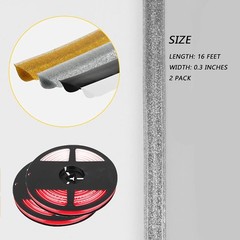 Ebrima Peel and Stick Flexible Decorative Trim, Self Adhesive Glitter Caulk S…