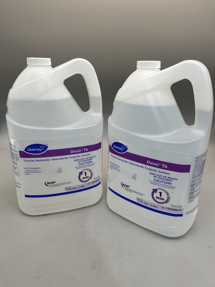 2 Pack Diversey Oxivir Tb Disinfectant Cleaner 1Gal Each 3.78L 100898636