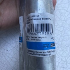 2x STZ 501132 Steel Pipes Nipple 3/4″ x 10″ Threaded Schedule 40 Gas Air Pipe