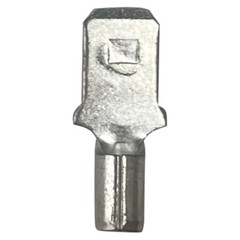 (100) Non Insulated 16-14 AWG Male Quick Disconnect .250 Wire Terminal Connector
