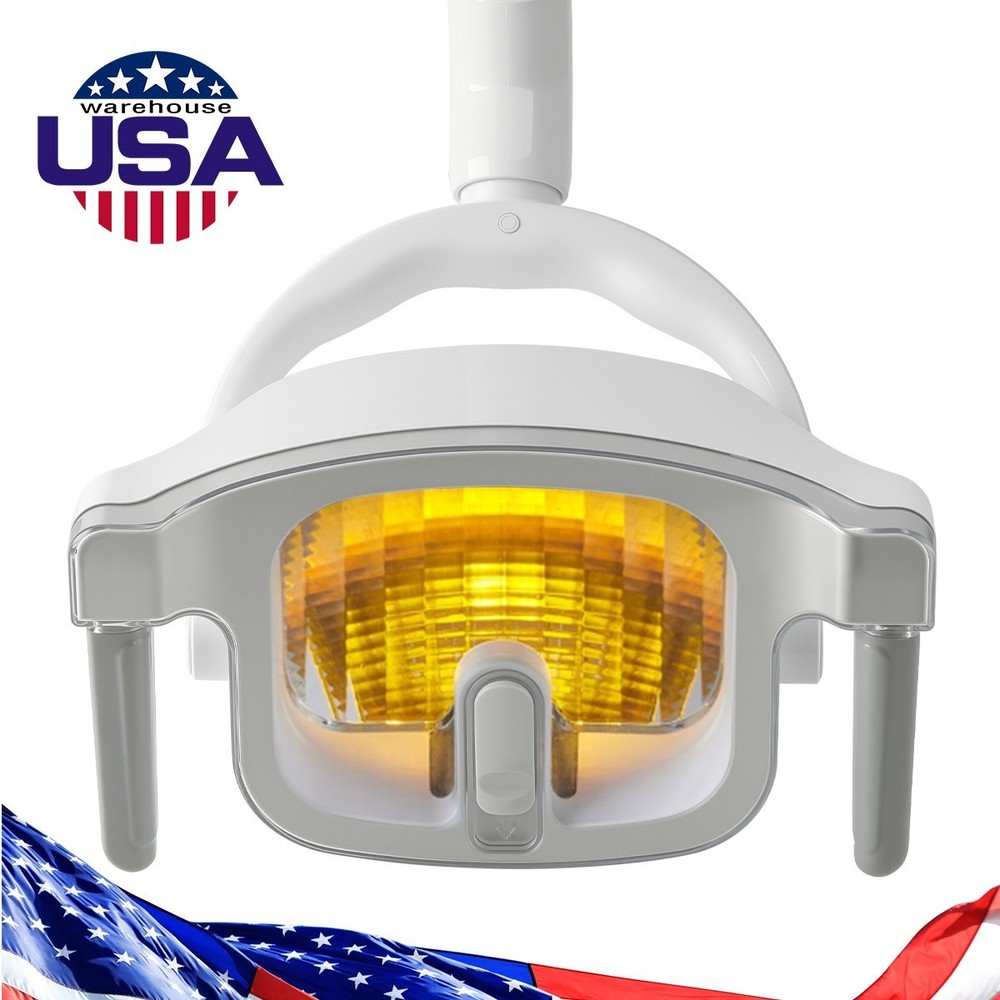 Dental Reflective LED Lamp Oral Light Ra90 For Unit Chair Yellow & White Color