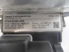 DWYER INSTRUMENTS PTGD-SC09C-SP2 30V 0.3A 400.0/6000PSI 1/4″ NSMP