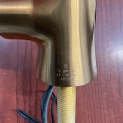 READ Moen S6981EWBG Flara Touchless Bathroom Faucet Brushed Gold W/Drain B135