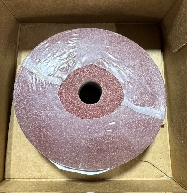 CGW 4″ x 5/8″ Resin Fiber Sanding Discs 80 Grit Premium AO 25 Pack USA Made