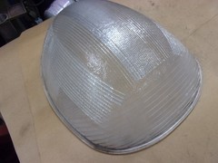 GE 558 Luminaire Street Light Lamp Bulb Cover Dome Shade Glass Refractor Lens US