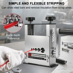 6 Hole Manual Wire Stripping Machine 3-17mm Drill Powered Scrap Wire Stripper