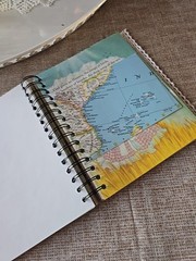 LGB About God Hardcover Junk Journal Wire Bound Scrapbook Vintage Upcycled Book