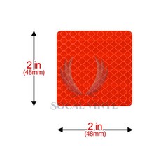 3M Diamond Grade Red Reflective Tape 2″x2″ Conspicuity Safety Mark CE Approved