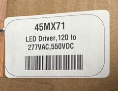 PHILIPS ADVANCE CENTIUM ICN-4P16-TLED-N LED DRIVER, 120 TO 277V AC, 45MX71, NEW!