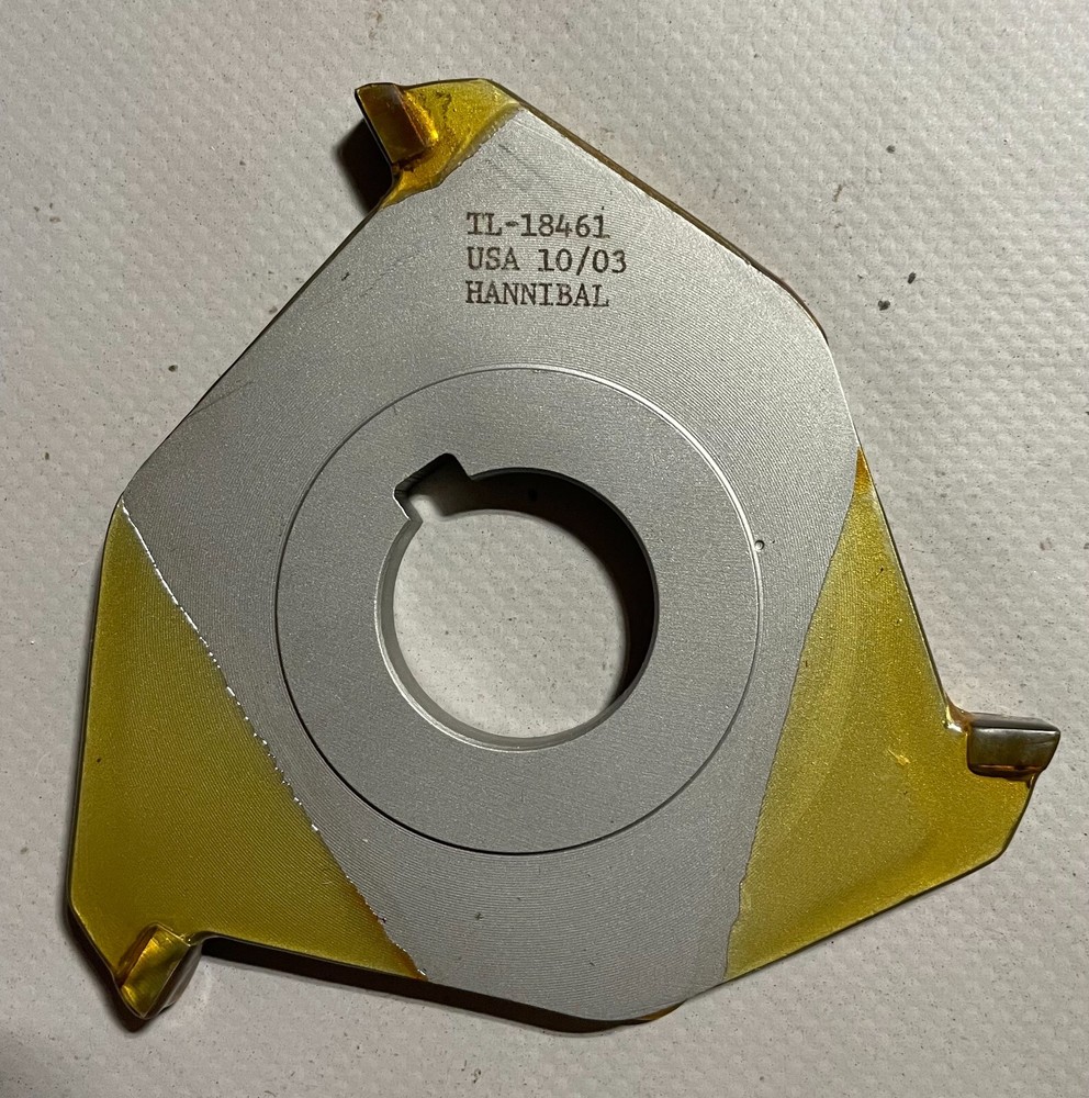 Hannibal 4 x 1/4 x 1 Slitting Saw 3 Tooth Carbide Tipped f/brass TL-18461