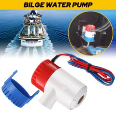 1100GPH 12V Electric Bilge Pump For Boat Marine Submersible Sump Water Transfer