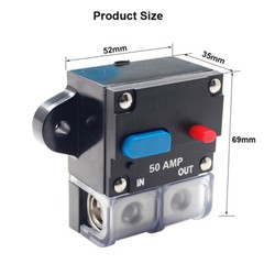 Waterproof Car Circuit Breaker Fuse Reset 30-300 Amp 12V-32V DC Car Boat Auto