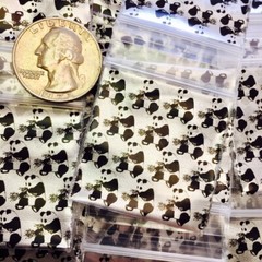 BaggiesSince1987- 1515 ZipSeal DesignBags 100PCS BUNNY PEARL RED SILVER 👀DETAIL