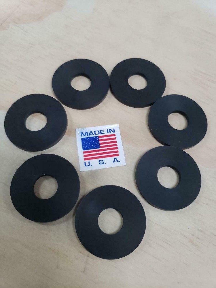 Premium Grade Rubber Washers 5/8″ ID x 1″ OD x 1/8″ Thick FREE SHIPPING USA.