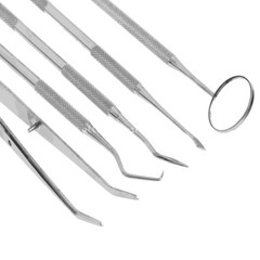 Dental Set Dentist Teeth Oral Clean Tools Probe Tweezers Stainless Steel Tools