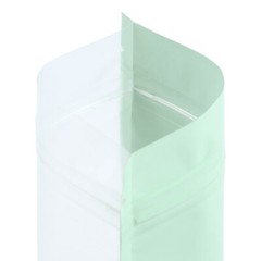 Clear Green Stand Up Resealable Stand Up Plastic Food Packaging Bags Pouches