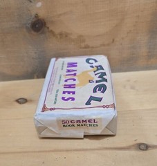 Box Of Camel 50 Book Matches. 6-1/2″L x 4″W x 1-3/4″H. Unopened, Good Condition