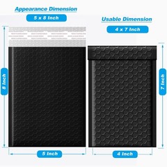 Bubble Mailers 4×8 Inches 50 Pack, Waterproof and Tear-Resistant Padded Maile…