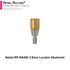 US Locator Abutment NP 3.5mm RP 4.3mm for Nobel Active Conical & Cap Inserts Kit