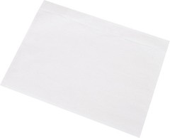 100 Waterproof Transparent Shipping Label Pouches 7.5 X 5.5 Inch Strong Adhesive