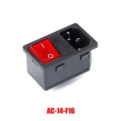 IEC 10A 250V Plug Power Connector AC C14 C01 3 Pin With Switch And Fuse Socket