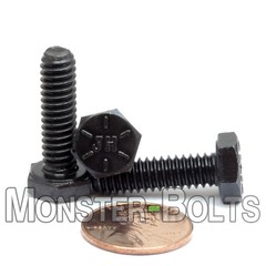1/4″-20 Hex Cap Screws / Tap Bolts, Coarse SAE Grade 8 Alloy Steel w Black Oxide