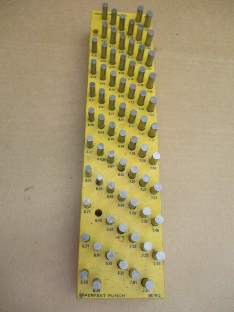 Pin Gauge Perfekt Punch Metric Graduated in Millimeters BM4 6.18~7.61 A2620DH