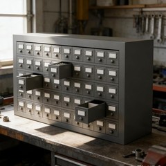 50 Drawers Metal Storage Drawer Cabinet Hardware Organization Storage Box