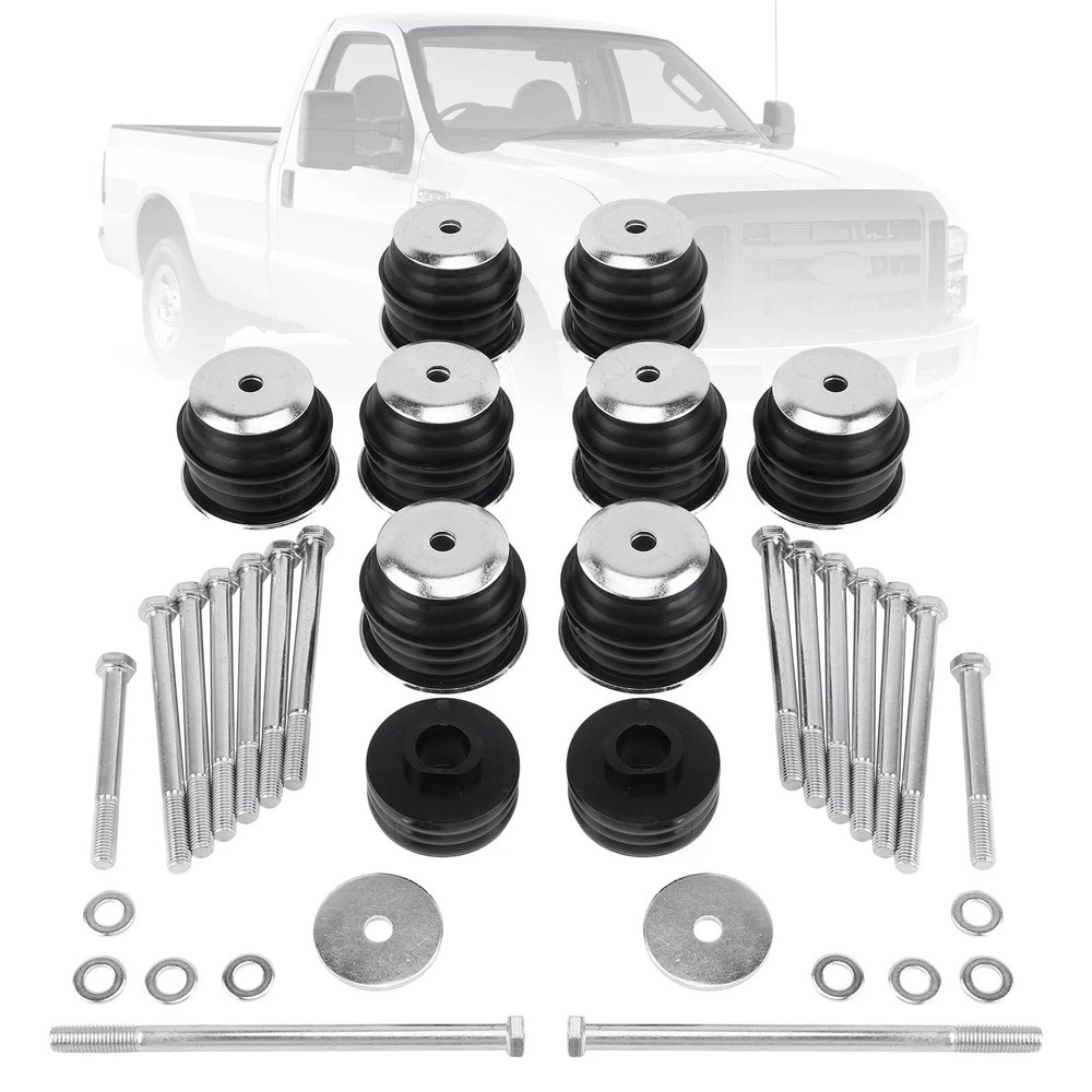 KF04058BK Body Cab Bushing Kits Body Mount Bushing Kit for 1999-2007 Ford Sup…