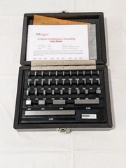 IMGAGES Gage Block Set: 0.05 to 4” Range, 36 Pc, Economy Grade, Steel 630-4105