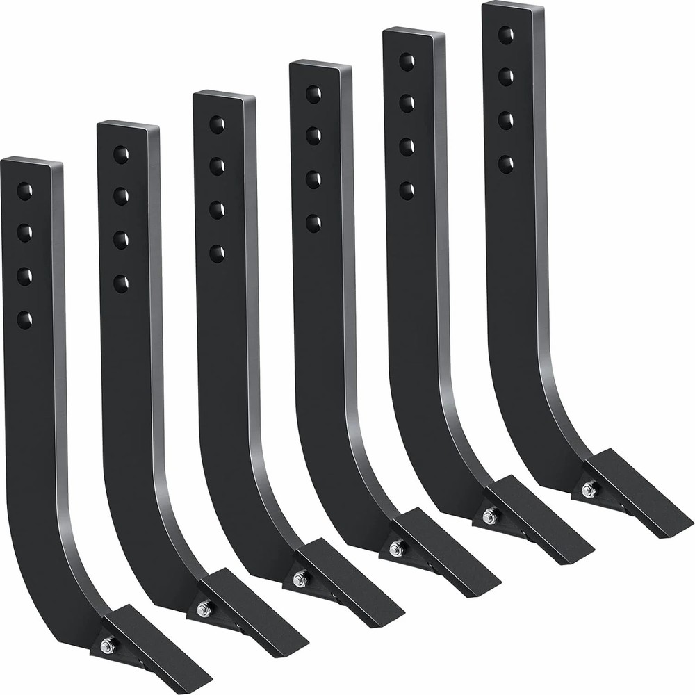 Garvee 6PCS Tractor Box Blade 16″ Ripper Shanks Heavy-Duty Steel Digging Plowing