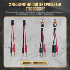 48PCS Automotive Multimeter Test Lead Kit Wire-Piercing Clip Test Probe Wire Set